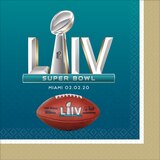 Serviettes de table Super Bowl, paq. 36 Overhead_Flat