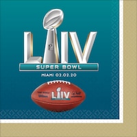 Serviettes de table Super Bowl, paq. 36 Overhead_Flat