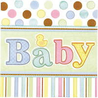 Serviettes de table pour bébé, paq. 36 Front_Flat