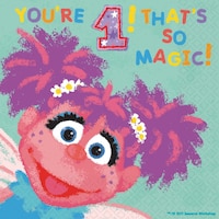 Serviettes de table Sesame Street Abby, paq. 36 Front_Flat