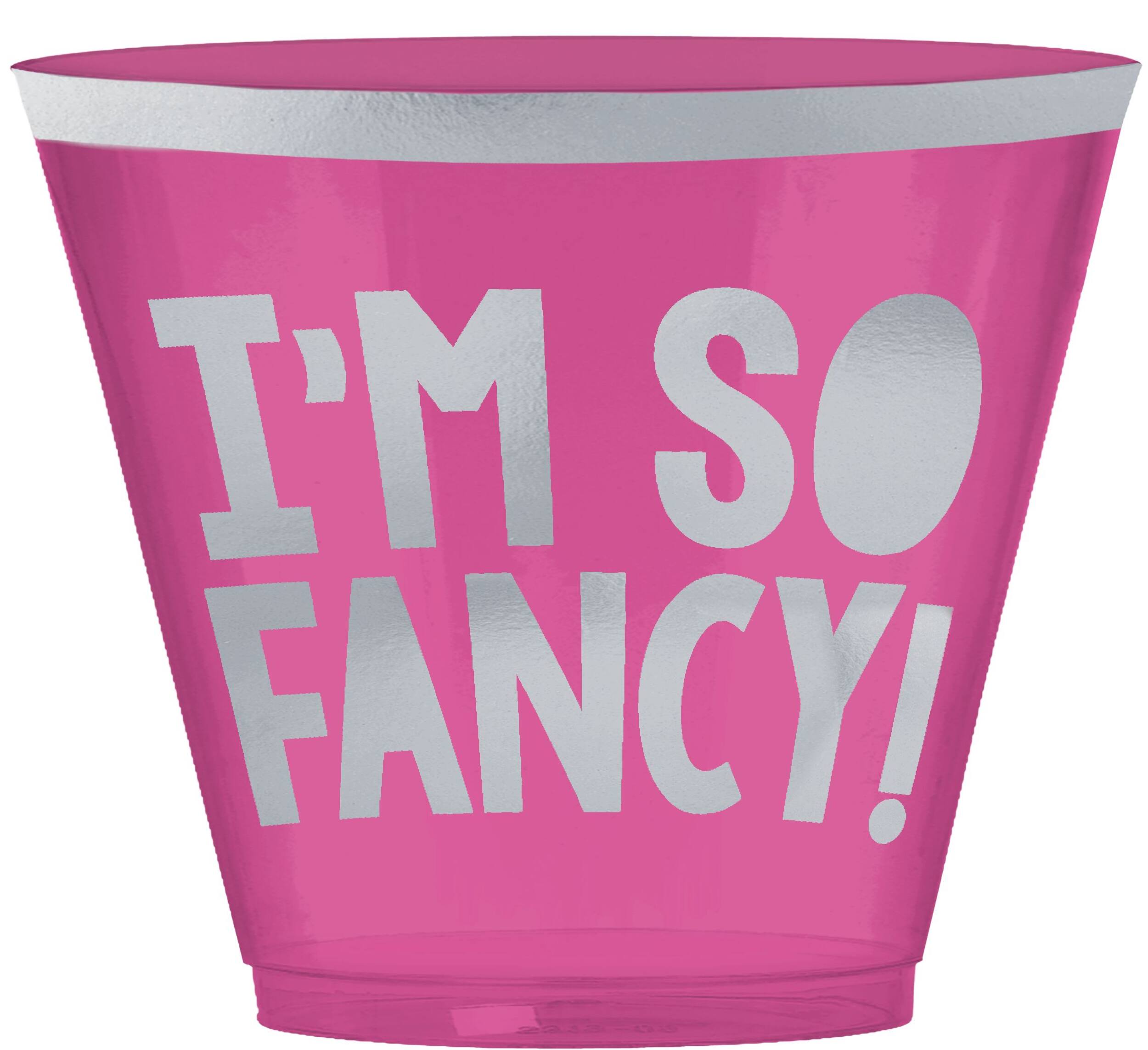 Silver Young & Fab Plastic Tumblers, 30-pk Front_Elevated