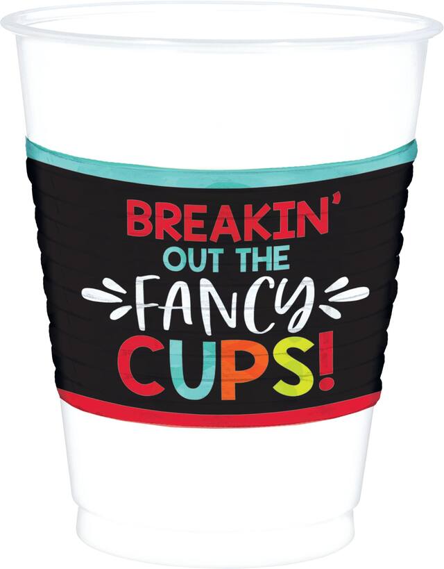 Verres en plastique, Over the Hill, paq. 24 Front_Elevated