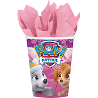 Gobelets Pat'Patrouille, rose, paq. 8 Front_Flat