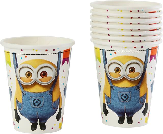 Despicable Me Minions Birthday Party Cups, 9-oz, 8 ct Front_Elevated