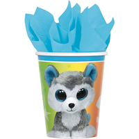 Beanie Boo's Birthday Party Paper Cups, 9-oz, 8-pk Front_Flat
