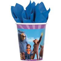 Gobelets pour fête d'anniversaire Le Parc des merveilles, paq. 8 Front_Flat