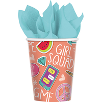 Selfie Celebration Birthday Party Paper Cups, 9-oz, 8-pk Front_Flat