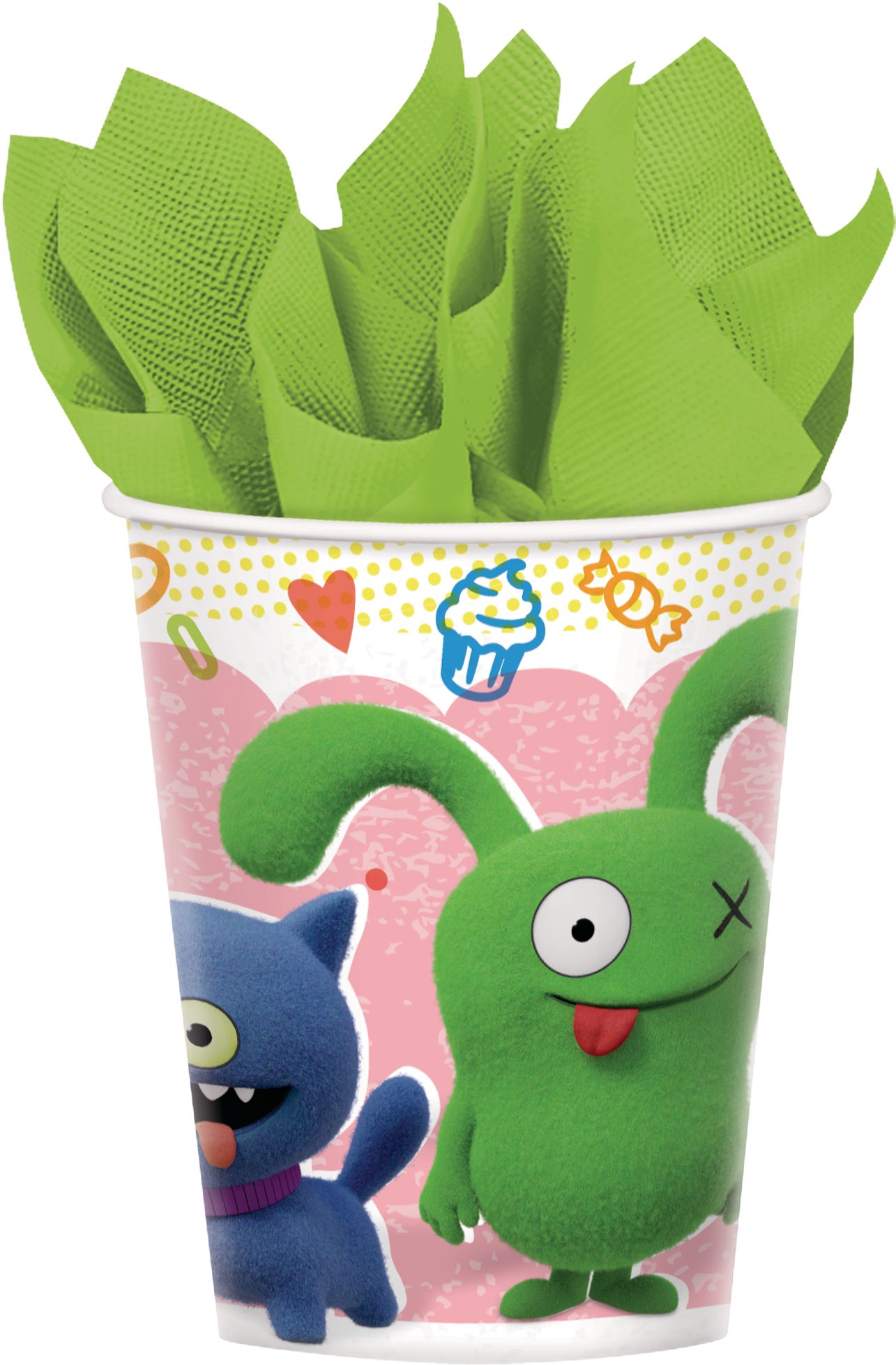 UglyDolls Cups, 8-pk Front_Flat