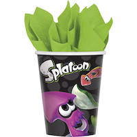 Splatoon Birthday Party Paper Cups, 8-pk Front_Flat