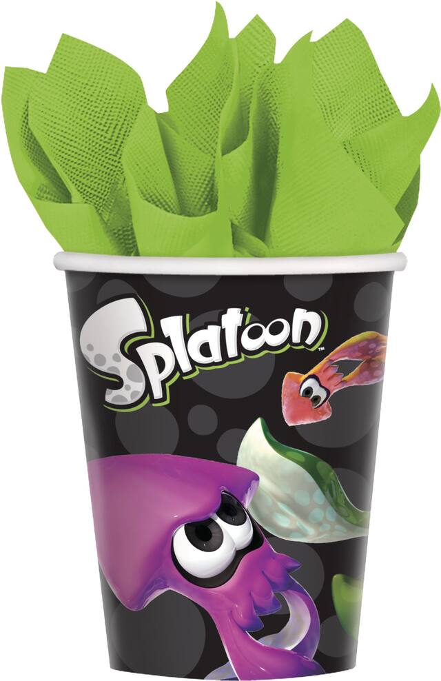Splatoon Birthday Party Paper Cups, 8-pk Front_Flat