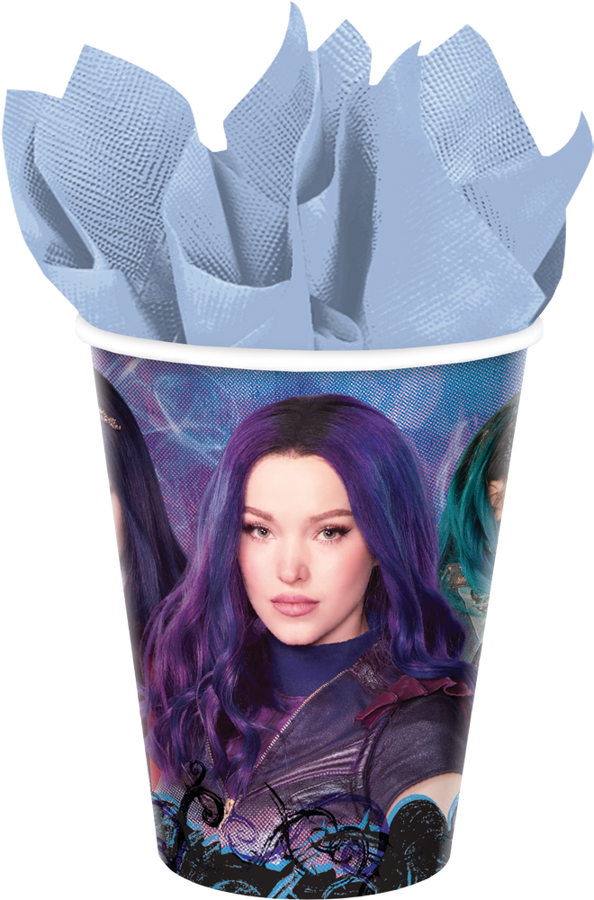 Disney Descendants 3 Birthday Party Disposable Cups, 9oz, 8pk