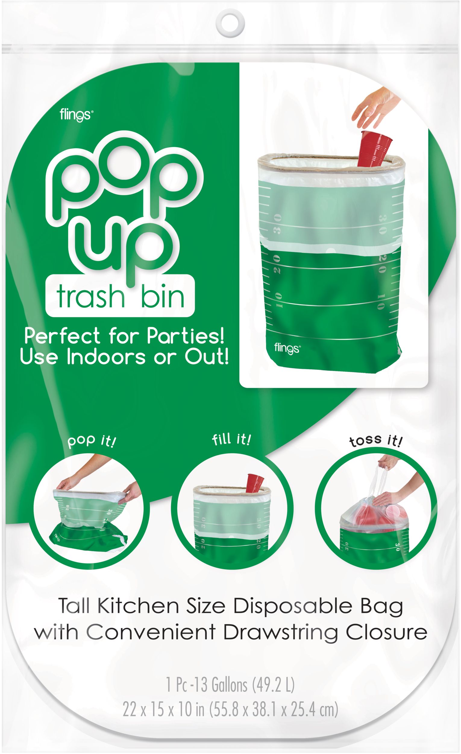 Football Field Pop-Up Trash Bin Front_Flat