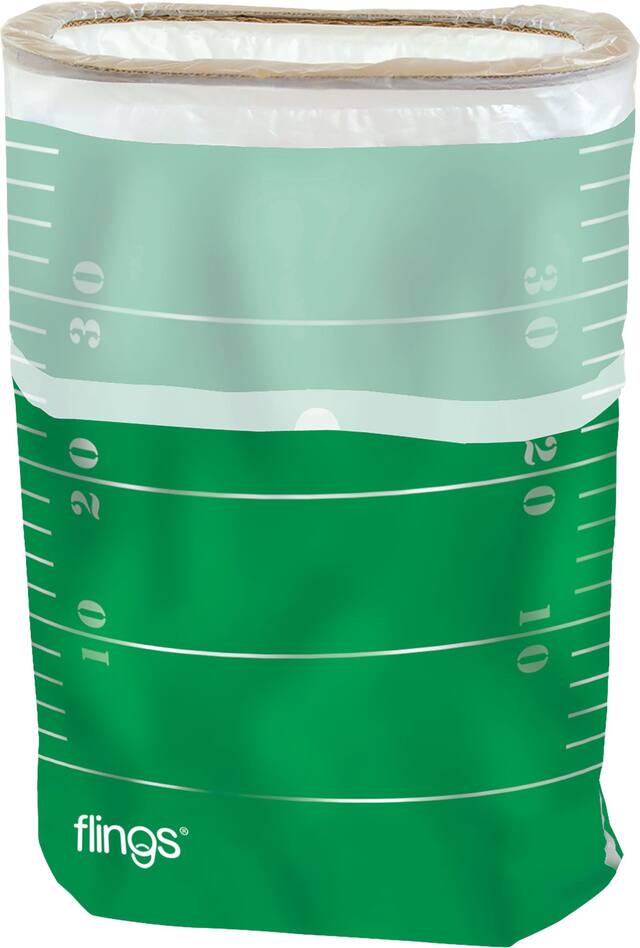 Football Field Pop-Up Trash Bin Front_Elevated