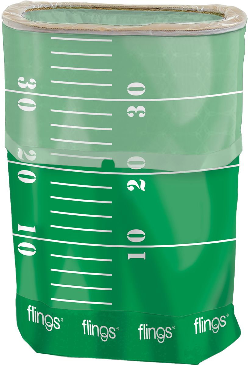 Football Field Pop-Up Trash Bin Front_Flat