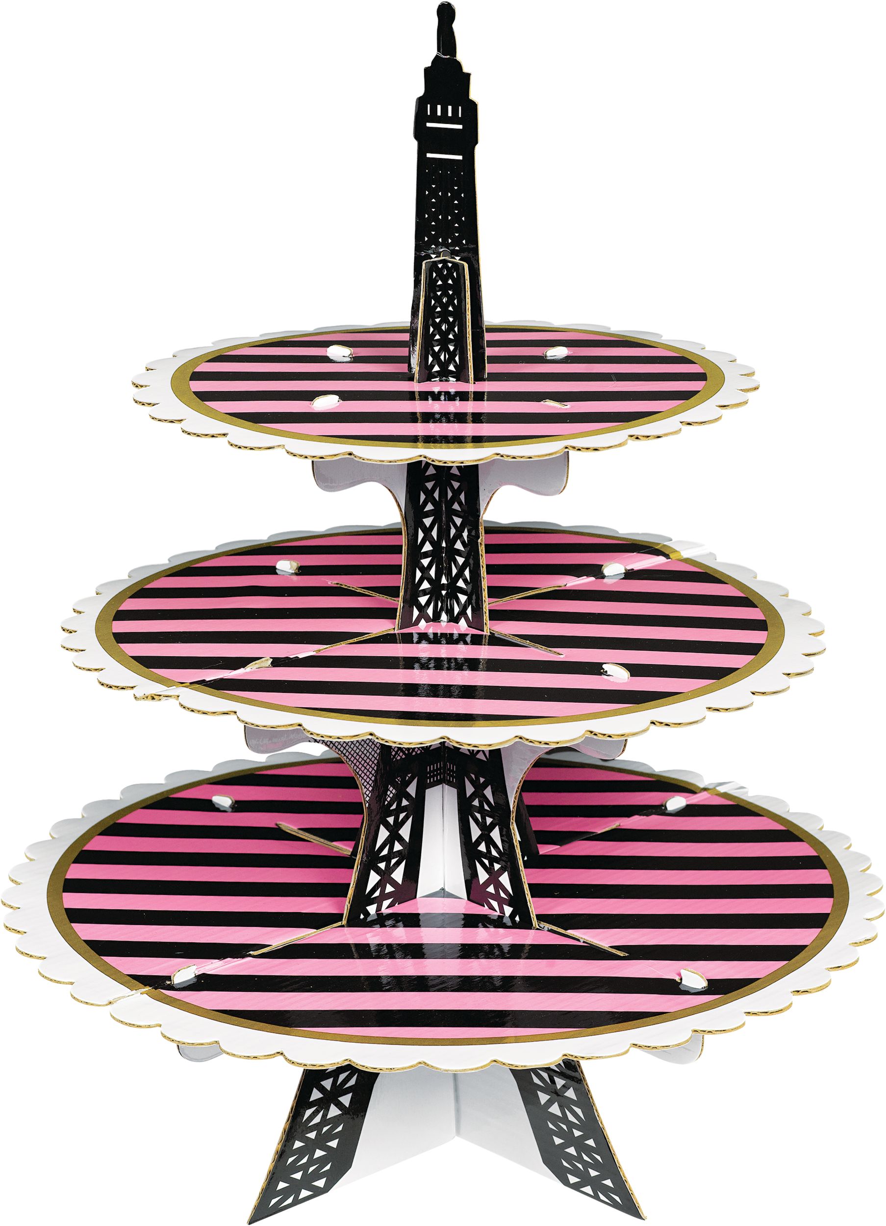 A Day in Paris Cupcake Stand Front_Elevated