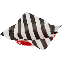 Revêtement pour corbeille à rayures noires et blanches, paq. de 16 Overhead_Plunge