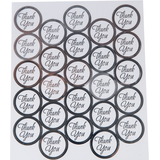 Clear Thank You Sticker Seals, 50-pk Front_Flat