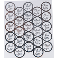 Clear Thank You Sticker Seals, 50-pk Front_Flat
