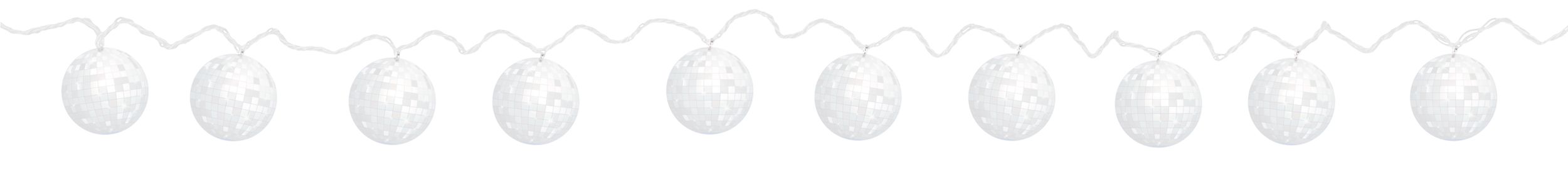 Guirlande de lumières à DEL boule disco des années 70 Ondes positives Front_Flat