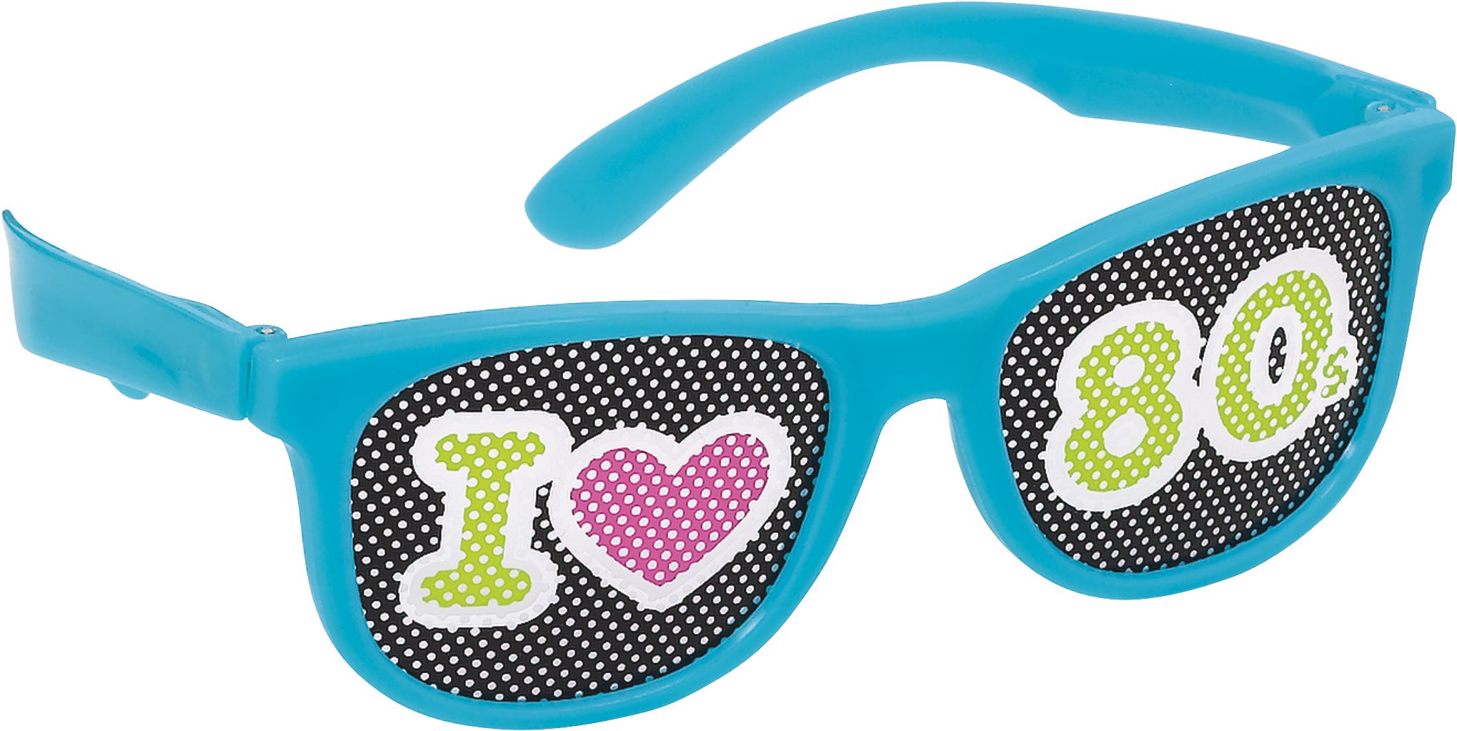 Totally 80s Printed Glasses, 10-pk | Party City