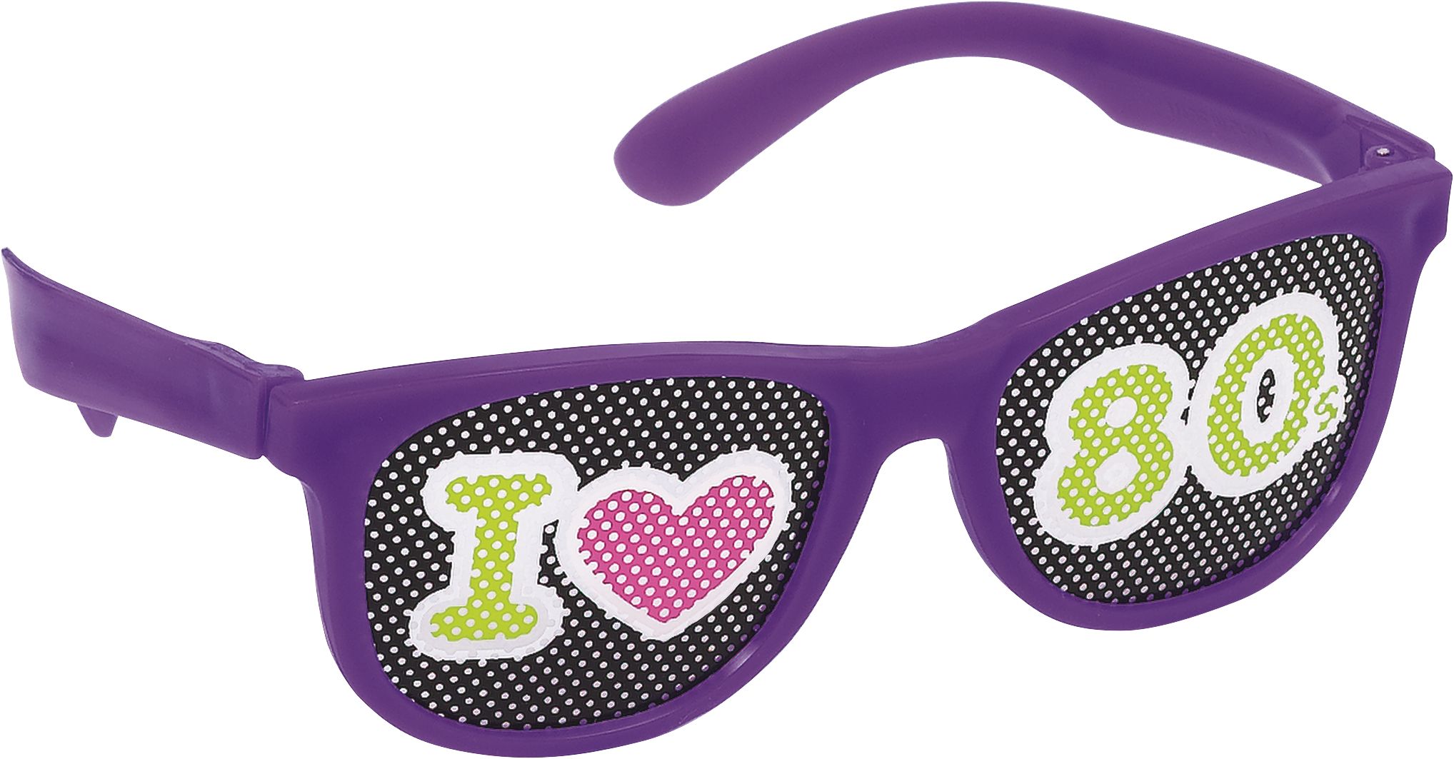 Totally 80s Printed Glasses, 10-pk | Party City