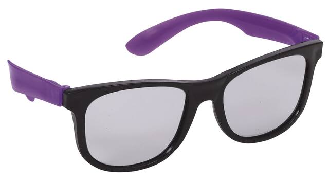 1980s Neon Sunglasses, Pink/Green/Orange/Purple, One Size, 10-pk, Wearable Costume Accessories for Halloween Front_Three_Fourths_Angled_Right