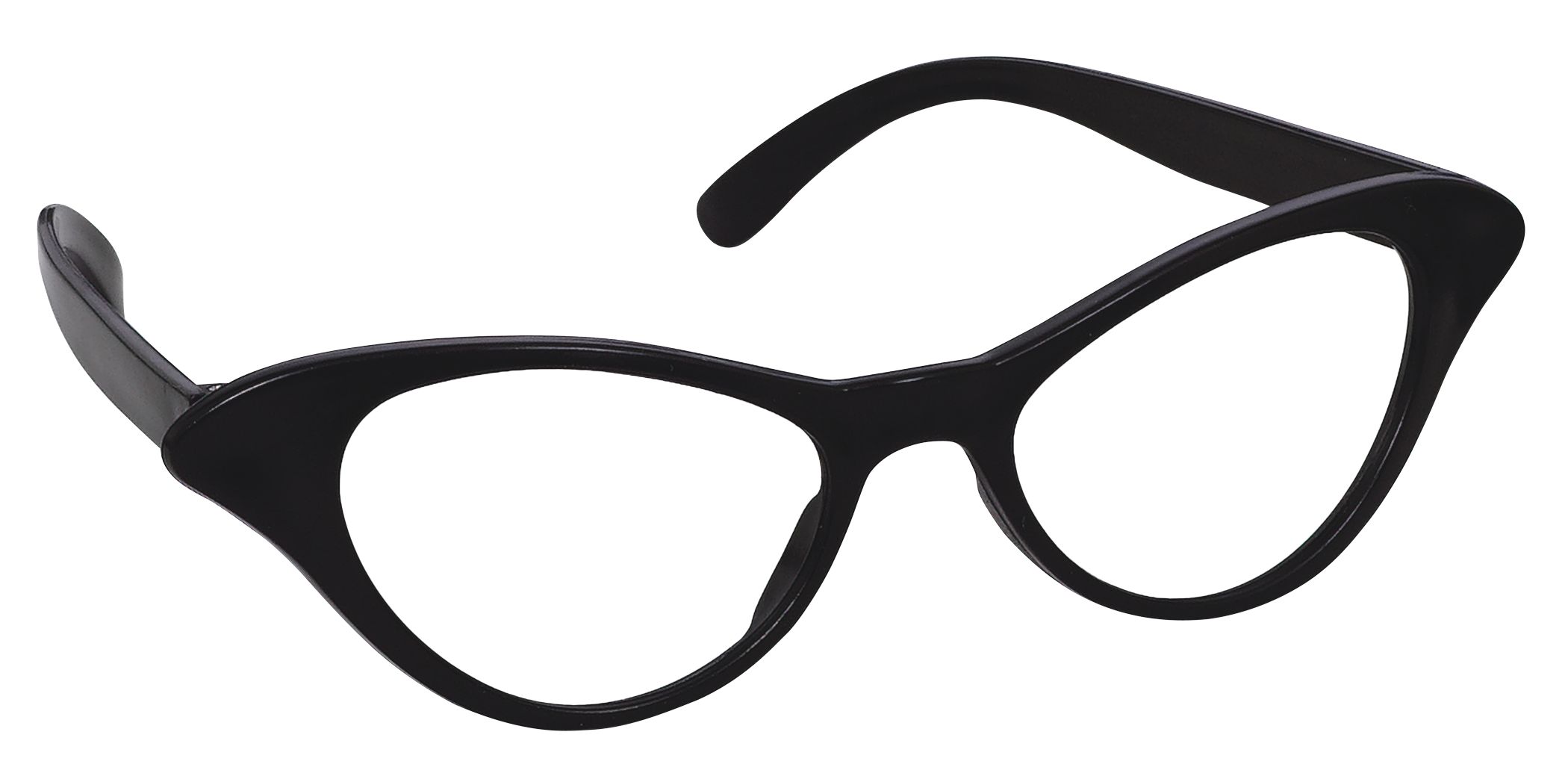 Classic 50s Cat Eye Glasses, 10-pk Front_Angled_Right
