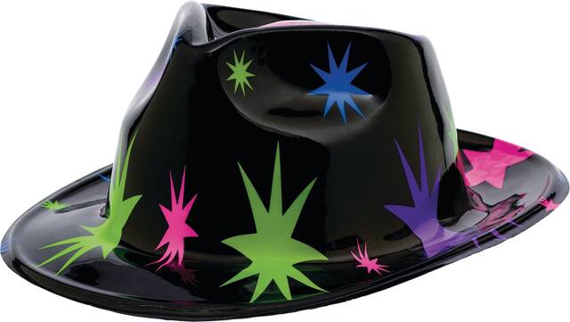 Starburst Black Fedora Front_Angled_Left