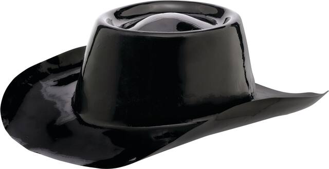 Western Cowboy Hat, Black Front_Angled_Left