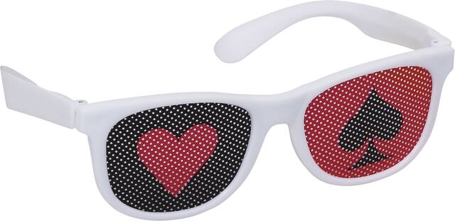 Lunettes imprimées de casino Faites vos jeux, paq. 10 Front_Angled_Right