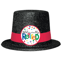 Glitter Officially Retired Top Hat Front_Flat