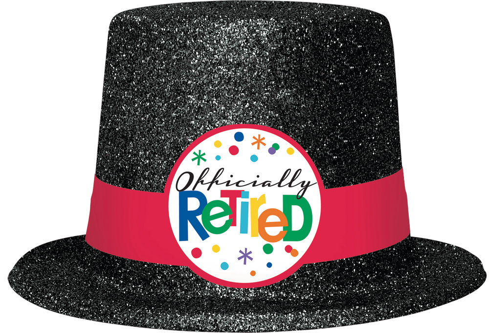 Glitter Officially Retired Top Hat Party City