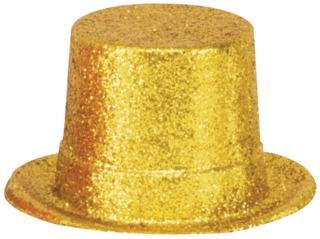 Glitter Gold Top Hat | Party City