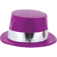 Chapeaux hauts de forme en plastique, paq. 5 Front_Elevated
