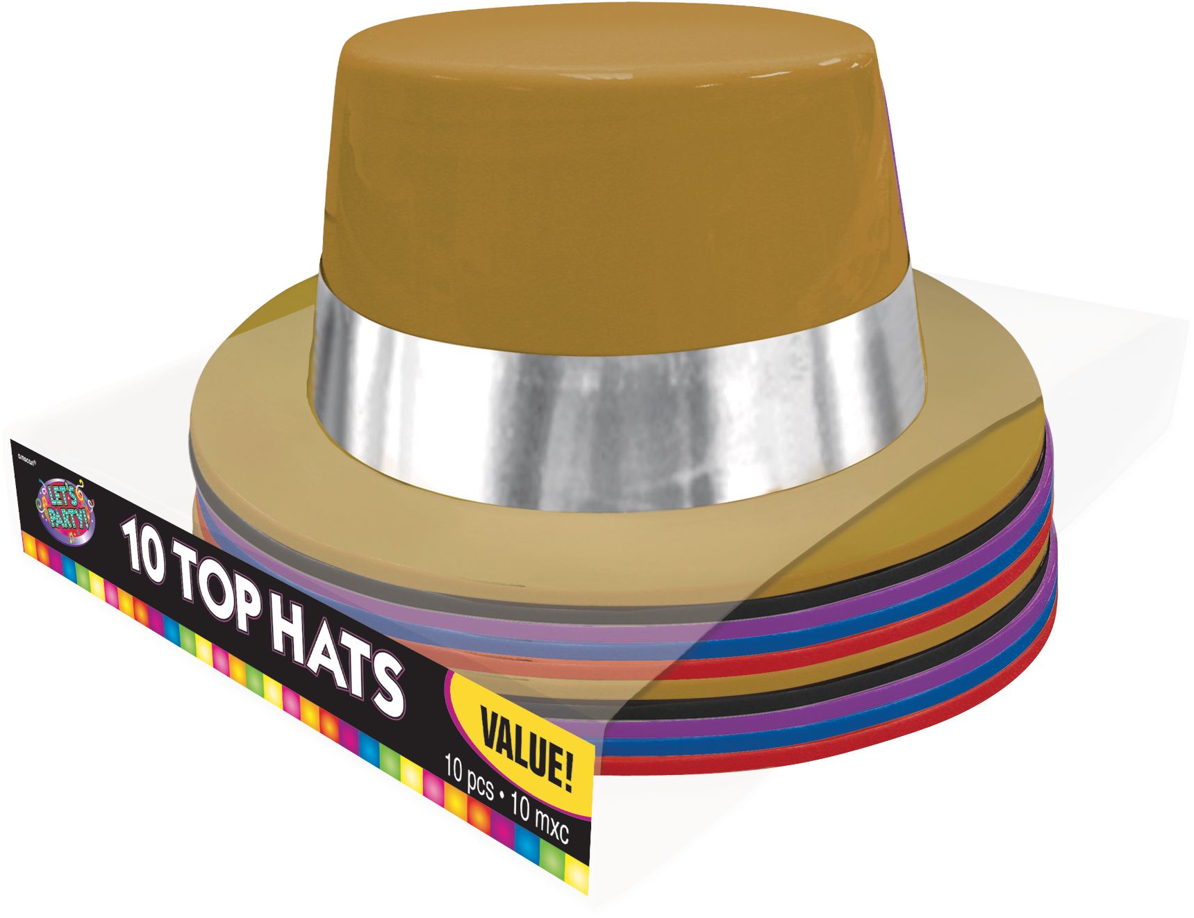 Plastic Top Hats, 5-pk Party City