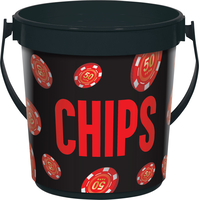 Roll the Dice Casino Chip Bucket Front_Elevated