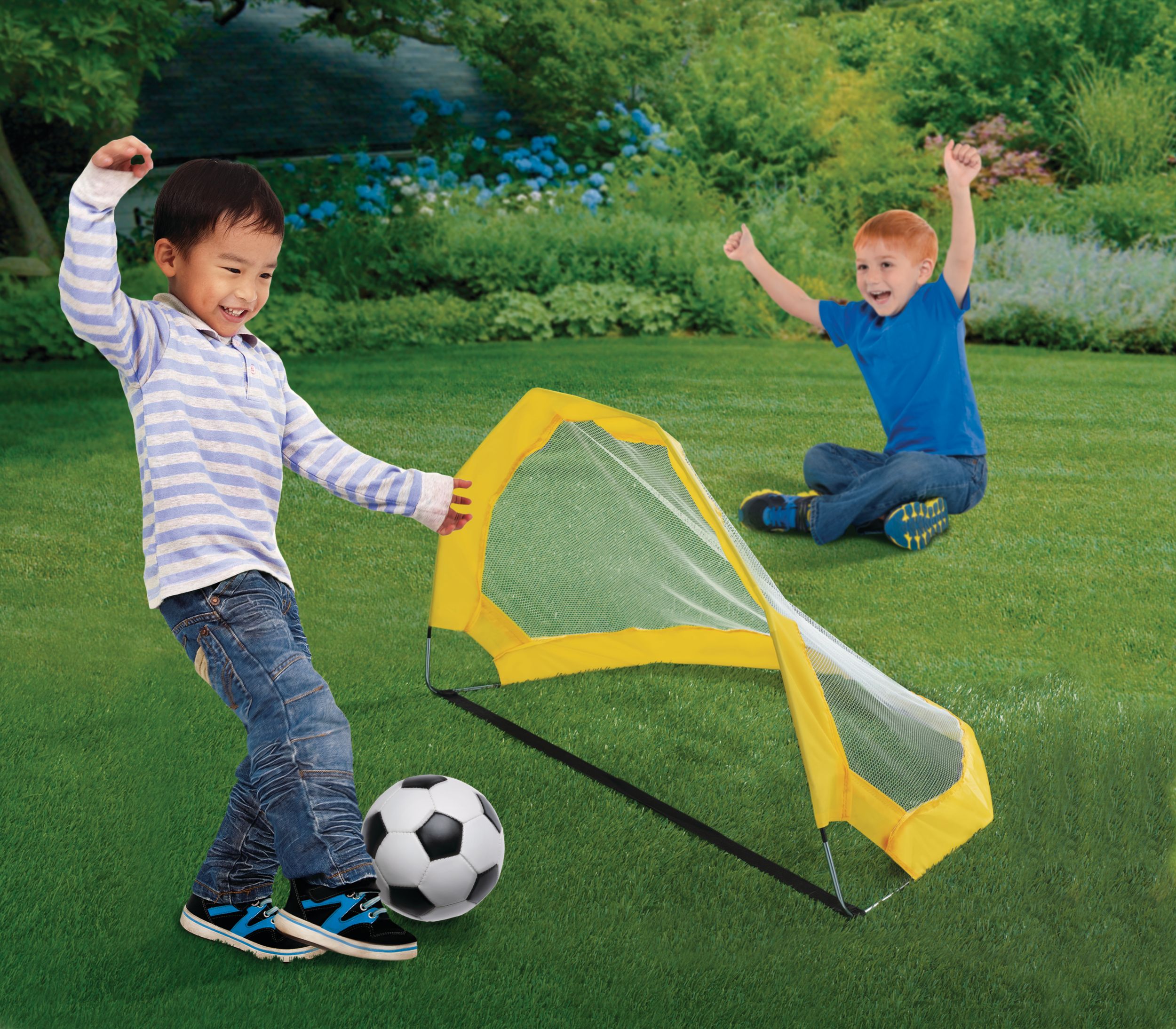 Pop-Up Soccer Goal Front_Angled_Left