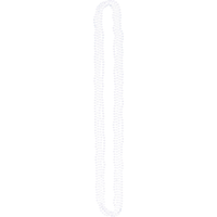 Beaded Pearl Necklaces Jewelry, White, 30-in, 4-pk, Wearable Costume Accessories for Halloween