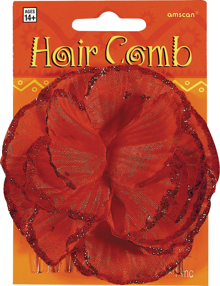 Fiesta Flower Hair Clips Party City