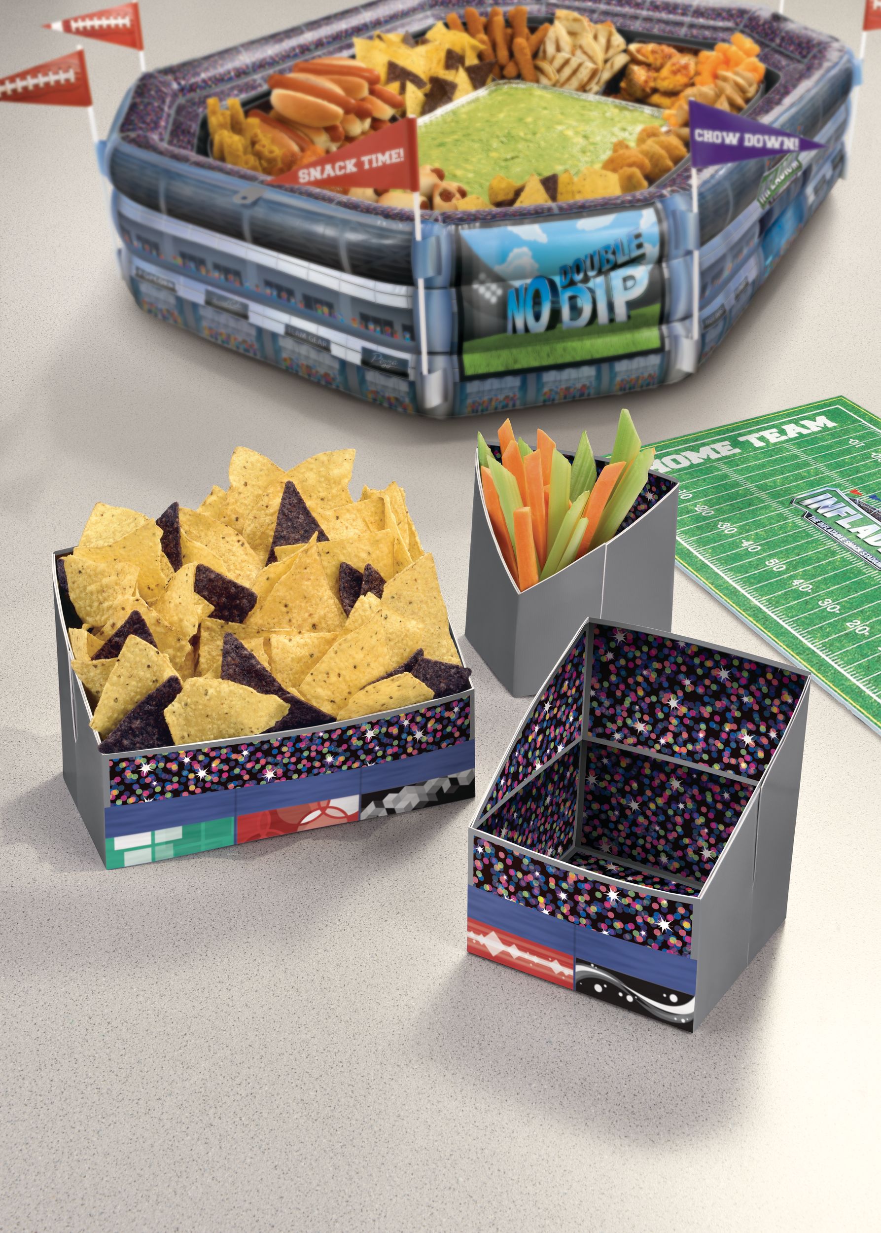 Sunny Anderson's Infladium™: The Inflatable Snack Stadium Food Container Refill Kit, 13-pc Composite_or_Mixed