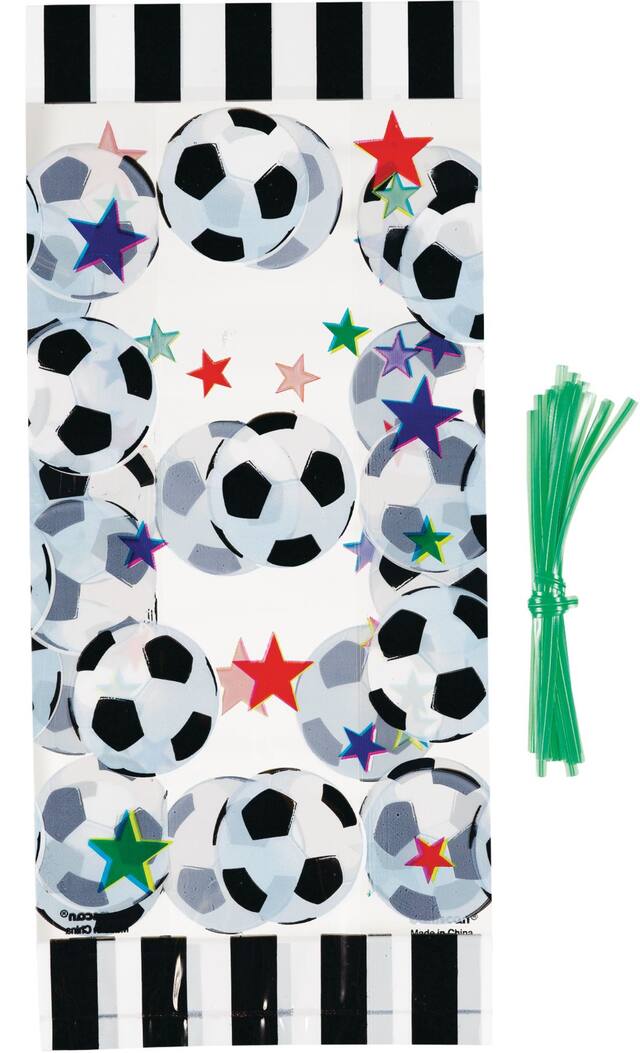 Grands sacs de fête de soccer, paq. 20 Front_Flat