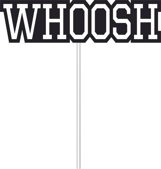 Basketball "Game Day" Photo Booth Sign Props, Black/Orange, 14-in, 14-pk, for Sports Party Front_Flat