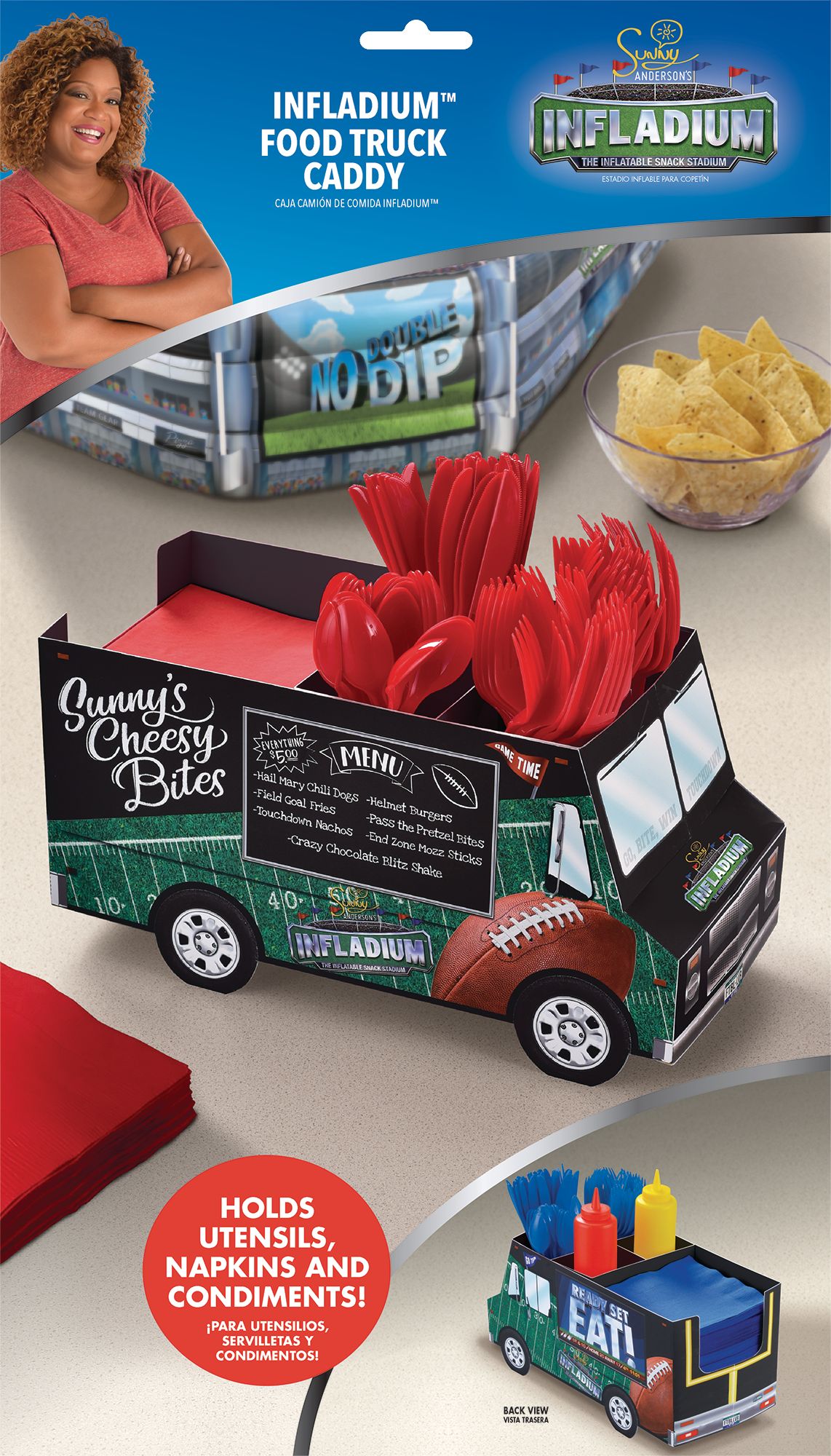 Sunny Anderson's Football Truck Utensil Caddy Front_Flat