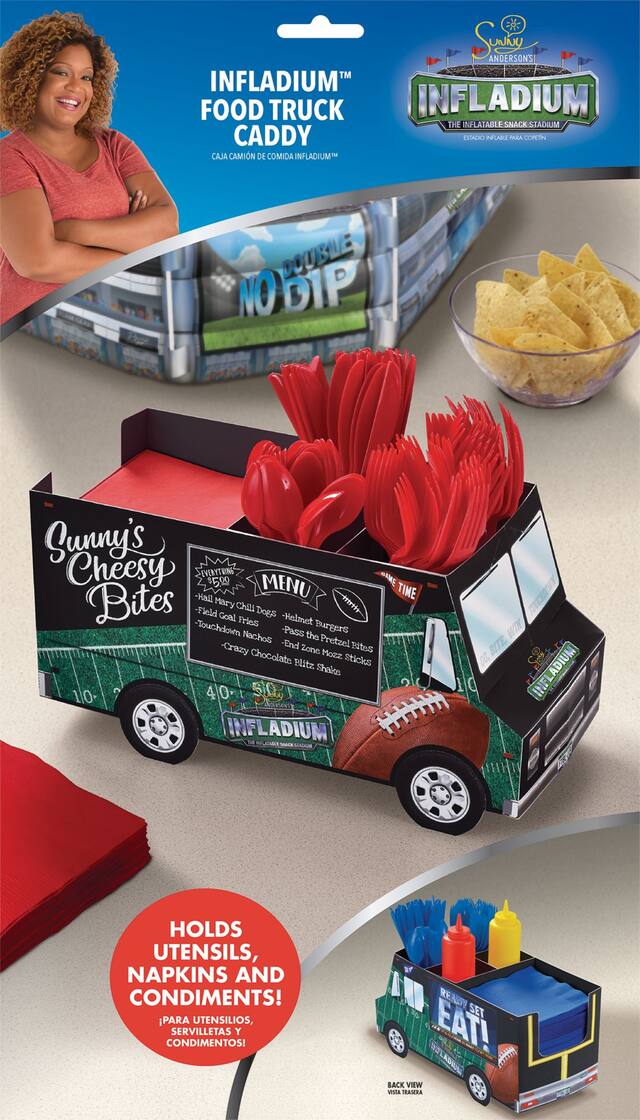 Porte-Ustensile en forme de camion sur le thème du football Sunny Anderson Front_Flat