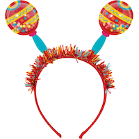 Serre-tête bopper maracas de festival Front_Flat