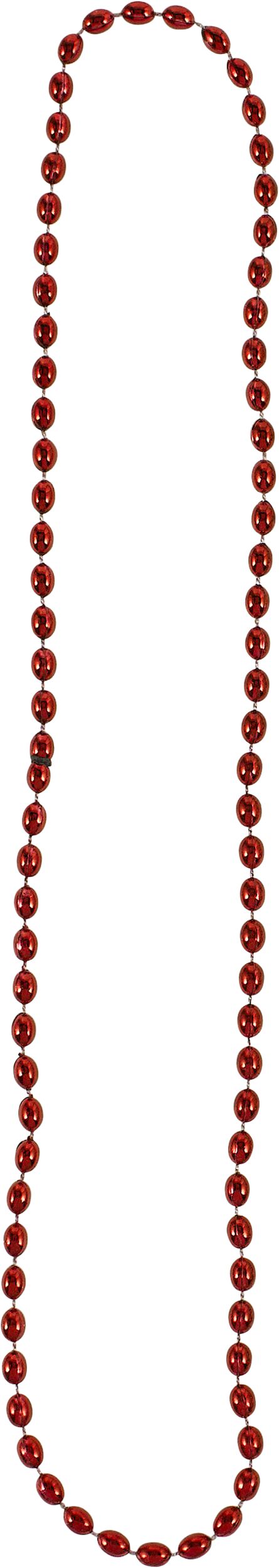 Colliers de perles, rouge/orange/vert, 17 po, paq. 24, accessoires de costume prêt-à-porter pour l'Halloween Front_Flat