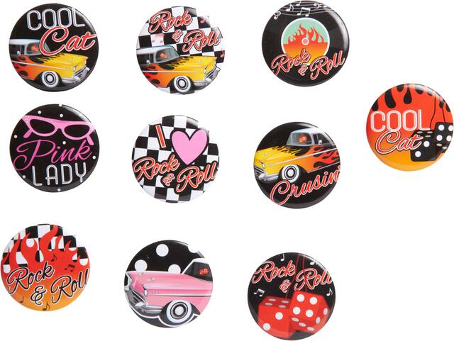 Classic 50s Buttons, 10-pk Composite_or_Mixed