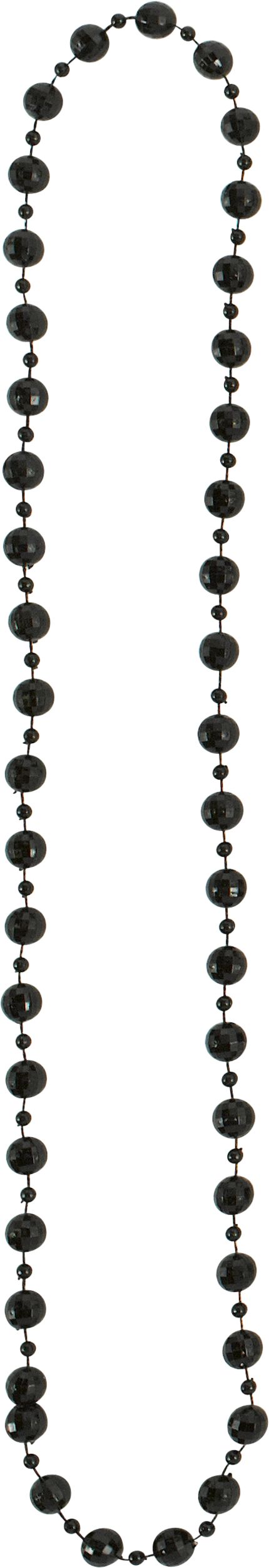 Colliers de perles disco des années 1970, multicolore, 15 po, paq. 10, accessoire de costume à porter pour l'Halloween Front_Flat