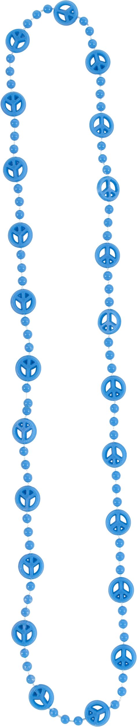 Multicolour Peace Sign Bead Necklaces, 10-pk Front_Flat
