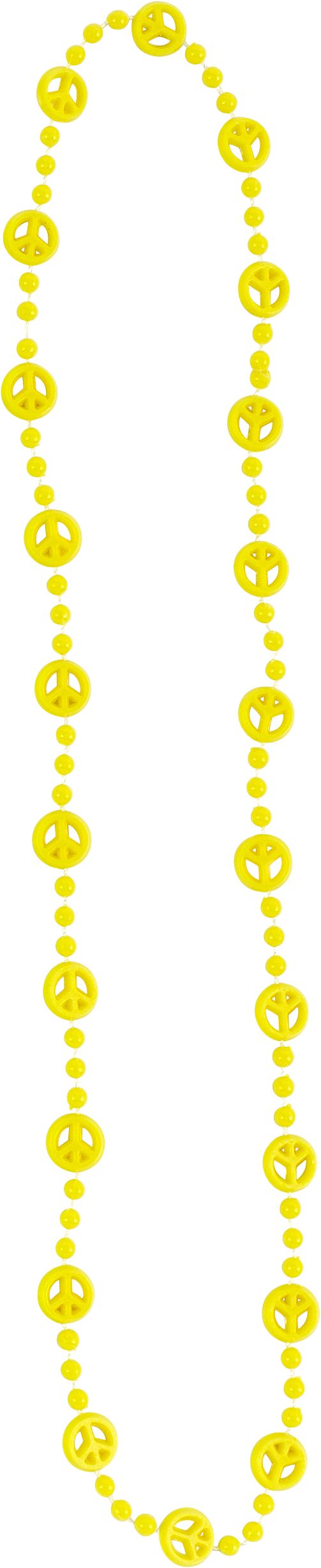 Multicolour Peace Sign Bead Necklaces, 10-pk Front_Flat